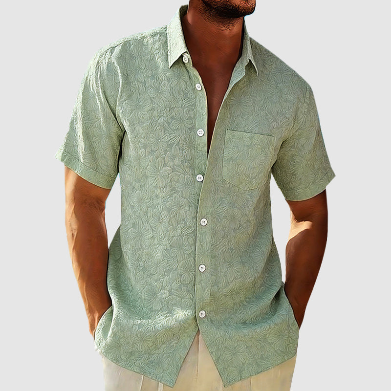 Camisa Hombre Regular Fit | Cuello Clásico Manga Corta