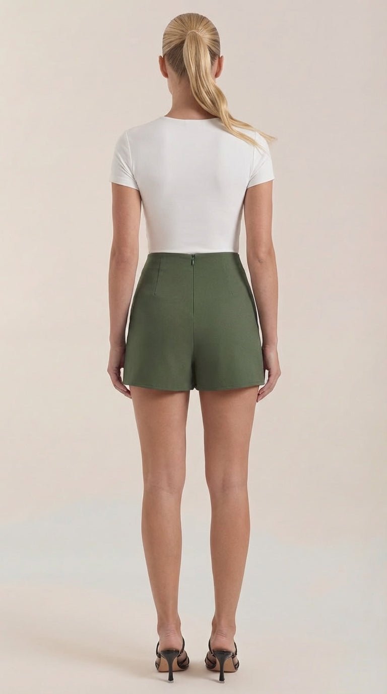 Minifalda Mujer | Talle Alto con Abertura Lateral