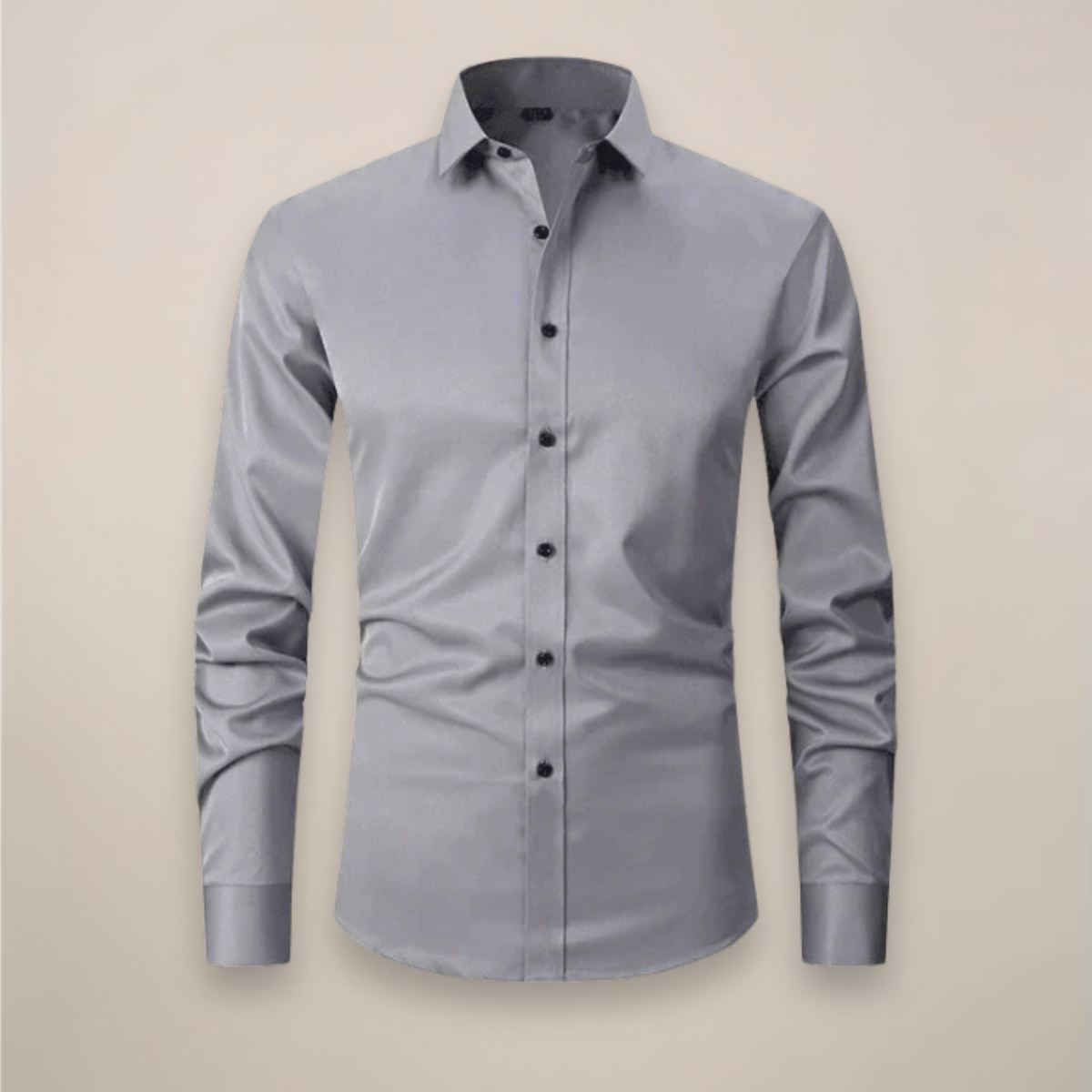 Camisa Hombre | Corte Estructurado con Cuello de Punta Largo