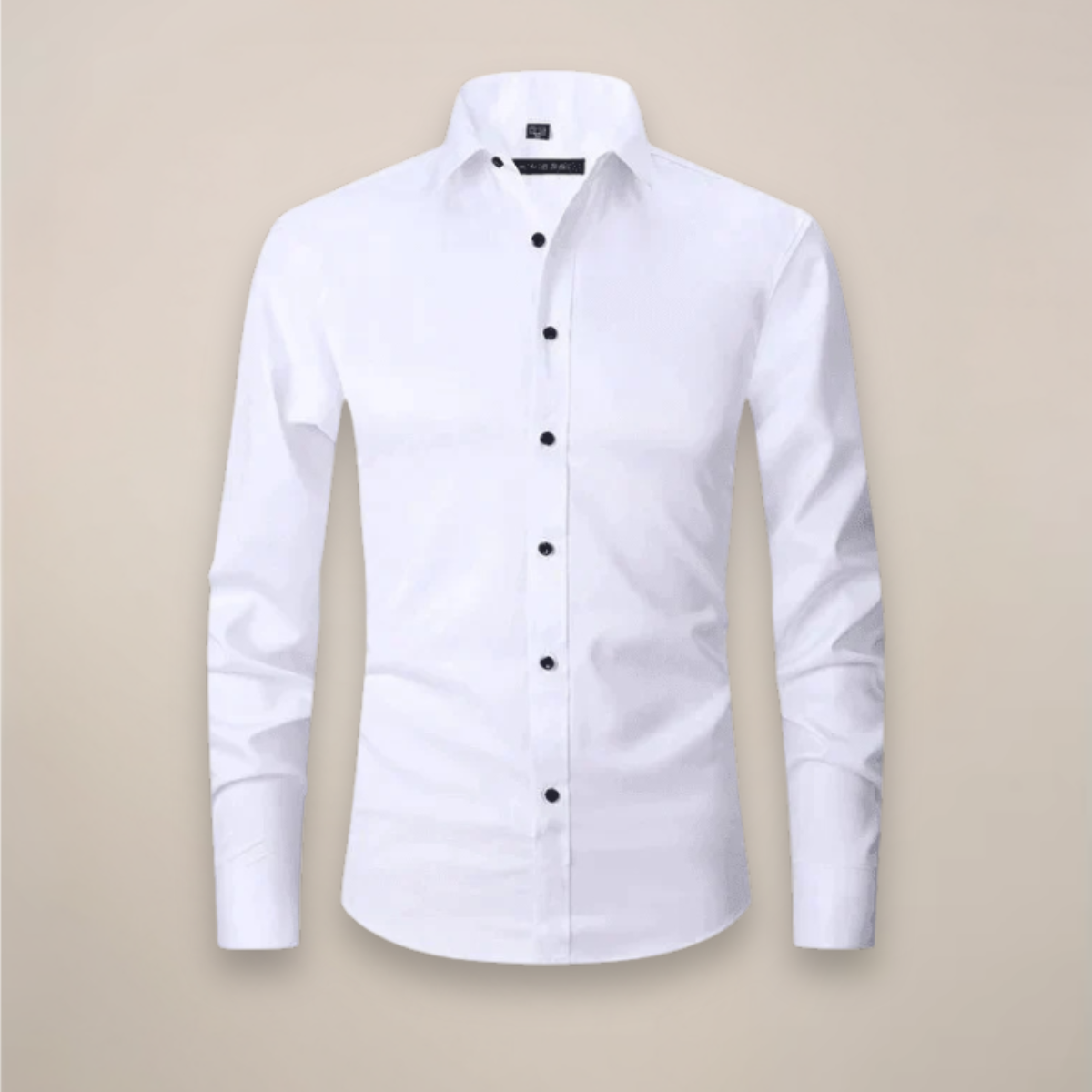 Camisa Hombre | Corte Estructurado con Cuello de Punta Largo