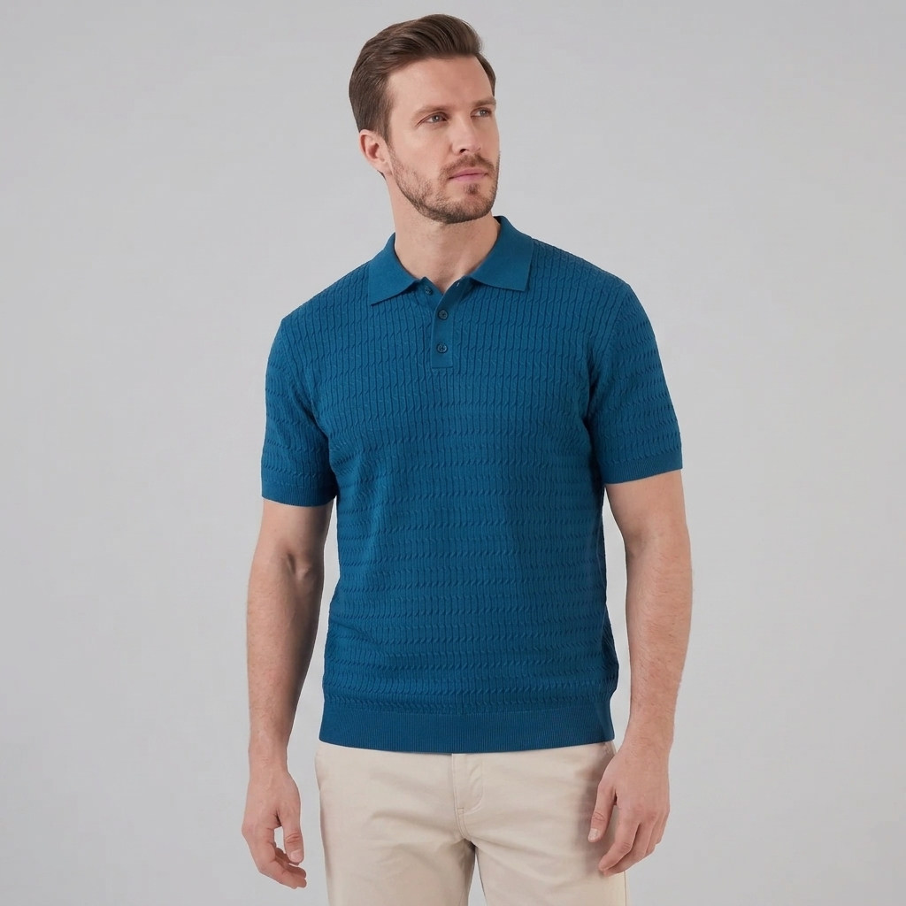 Polo Hombre Slim Fit | Cuello clásico y cierre de tres botones