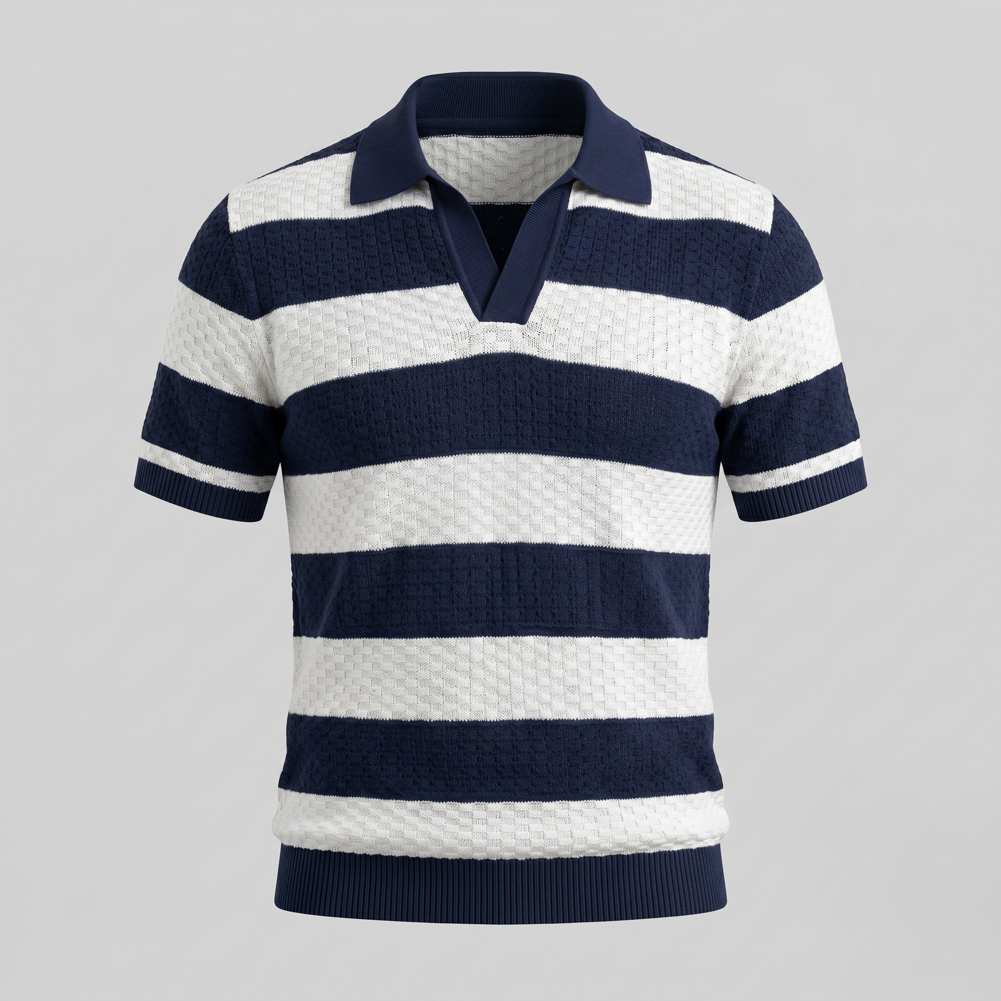 Polo Hombre de Manga Larga | Corte Regular con Cuello Abierto
