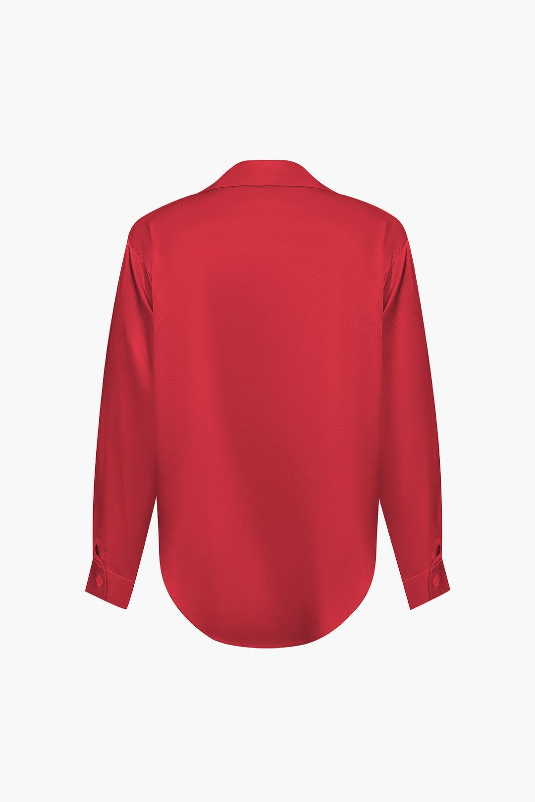 Blusa mujer con cuello y nudo frontal | manga larga y cierre delantero