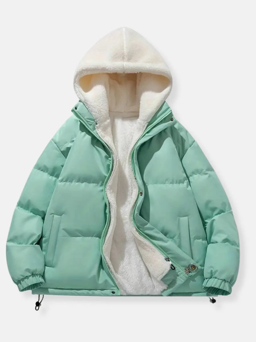 Chaqueta Mujer | estructura acolchada con capucha y cierre