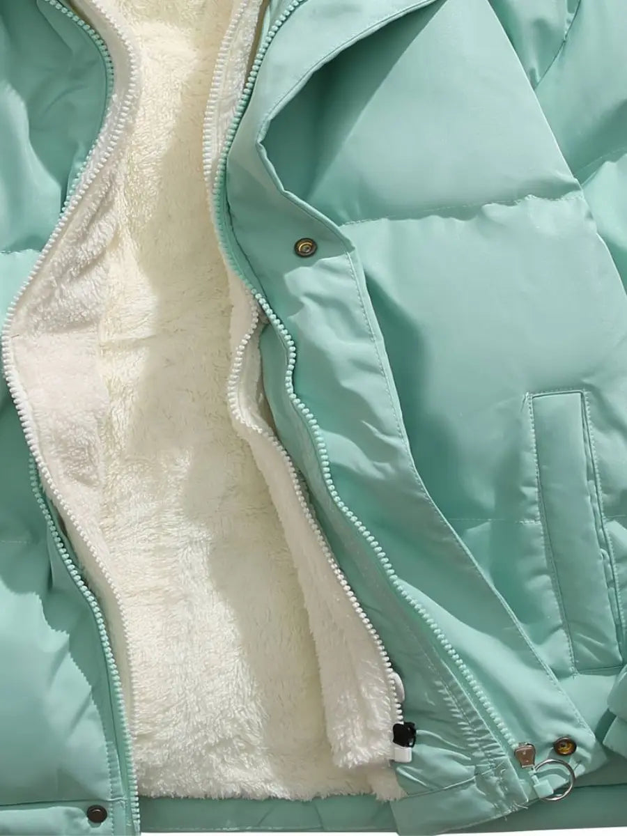 Chaqueta Mujer | estructura acolchada con capucha y cierre