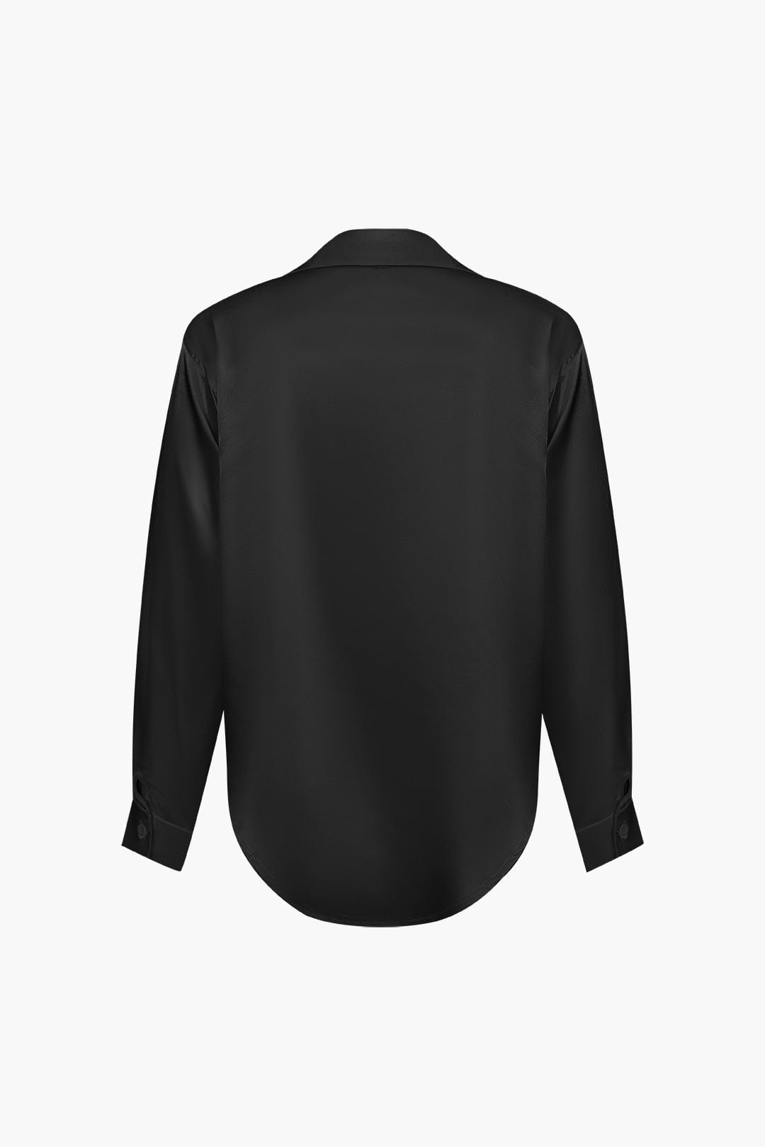 Blusa mujer con cuello y nudo frontal | manga larga y cierre delantero