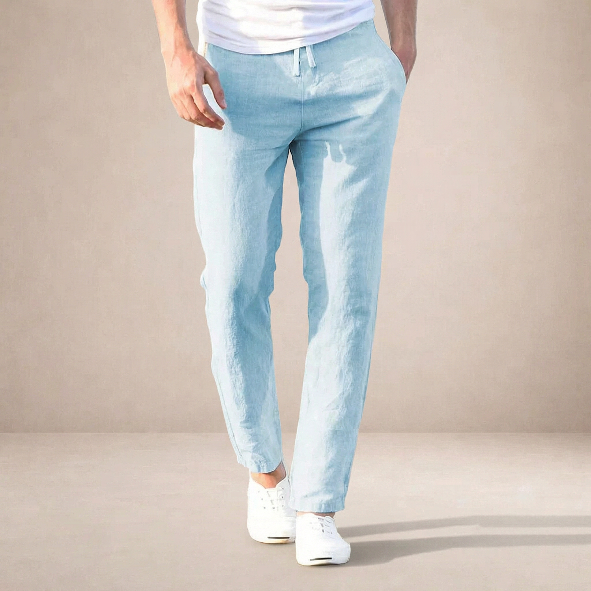 Pantalón Hombre Regular Fit | Corte Recto con Cintura Elástica