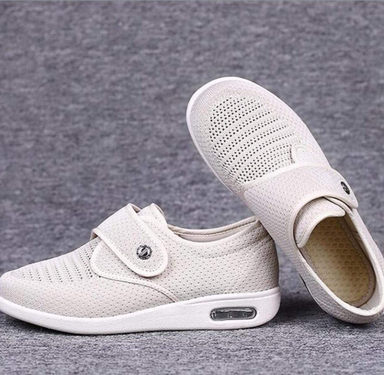 Zapatos mujer | cierre velcro y diseño slip-on ancho