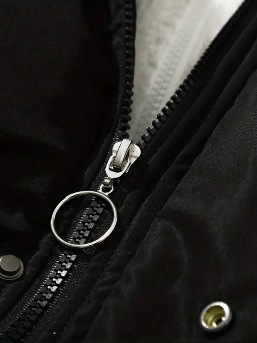 Chaqueta Mujer | estructura acolchada con capucha y cierre
