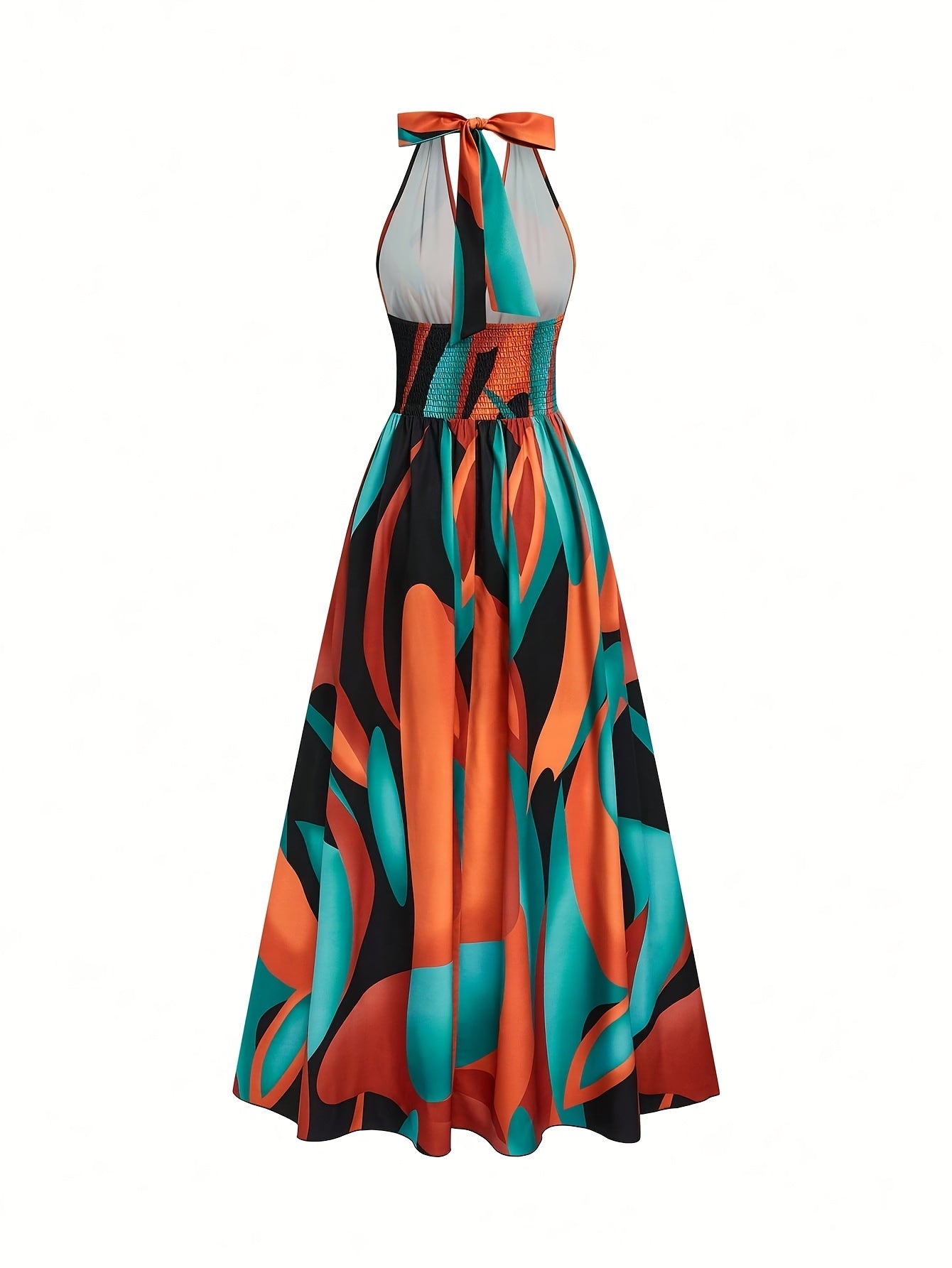 Vestido Mujer Maxi | Diseño sin espalda y sin mangas floral