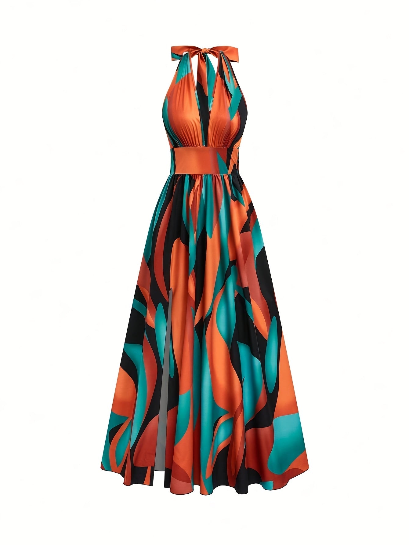 Vestido Mujer Maxi | Diseño sin espalda y sin mangas floral