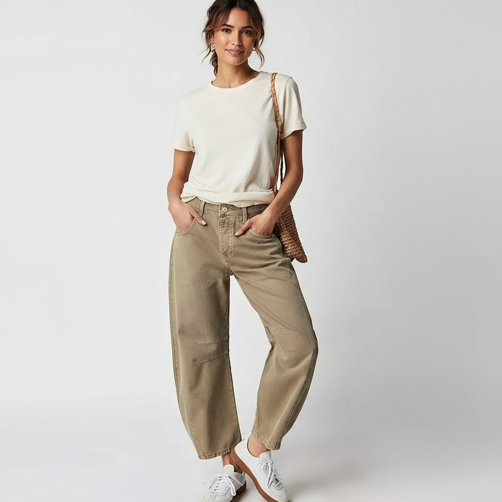 Jeans Mujer | Corte Baggy con Cintura Alta y Pierna Ancha