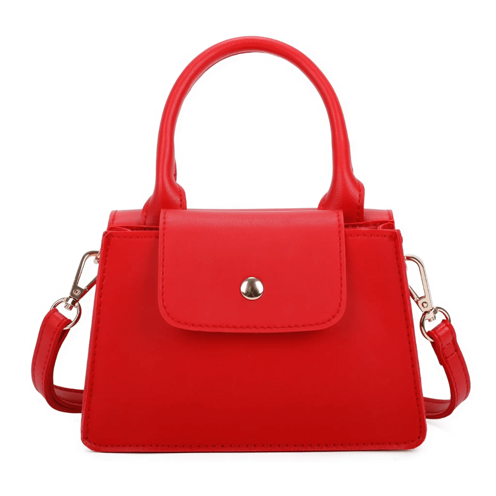 Bolso mujer | mini estructurado con solapa y cierre frontal