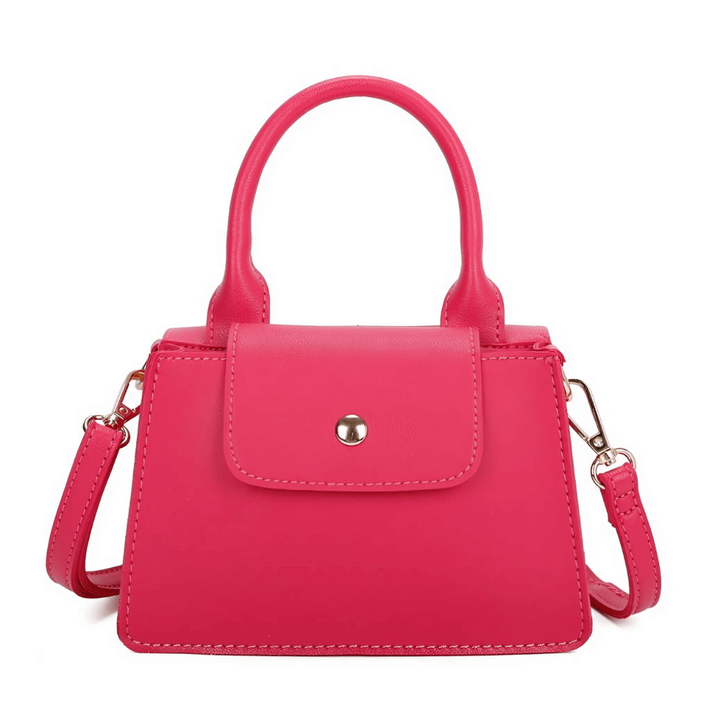 Bolso mujer | mini estructurado con solapa y cierre frontal