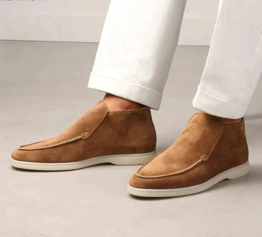 Zapatos hombre | mocasín sin cordones con corte alto