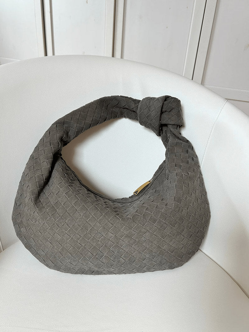 Bolso mujer | diseño trenzado con asa anudada curva