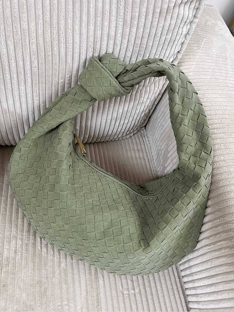Bolso mujer | diseño trenzado con asa anudada curva