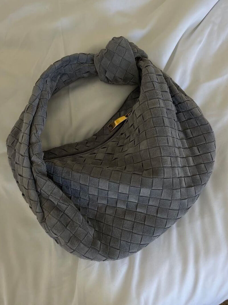 Bolso mujer | diseño trenzado con asa anudada curva