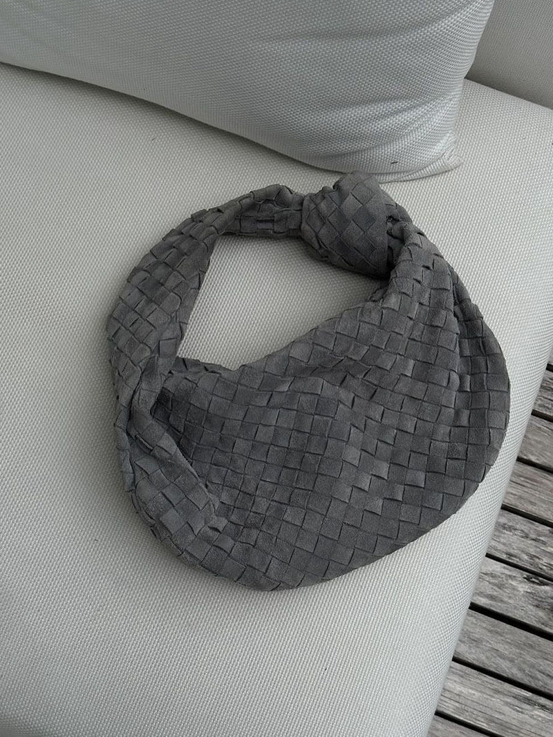 Bolso mujer | diseño trenzado con asa anudada curva