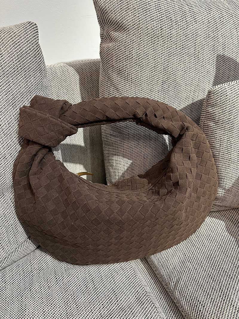 Bolso mujer | diseño trenzado con asa anudada curva