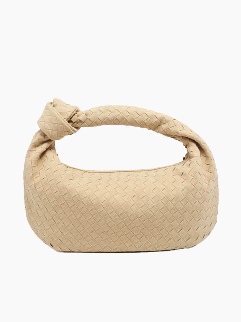 Bolso mujer | diseño trenzado con asa anudada curva