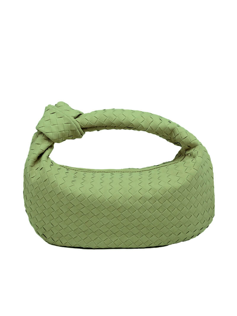 Bolso mujer | diseño trenzado con asa anudada curva