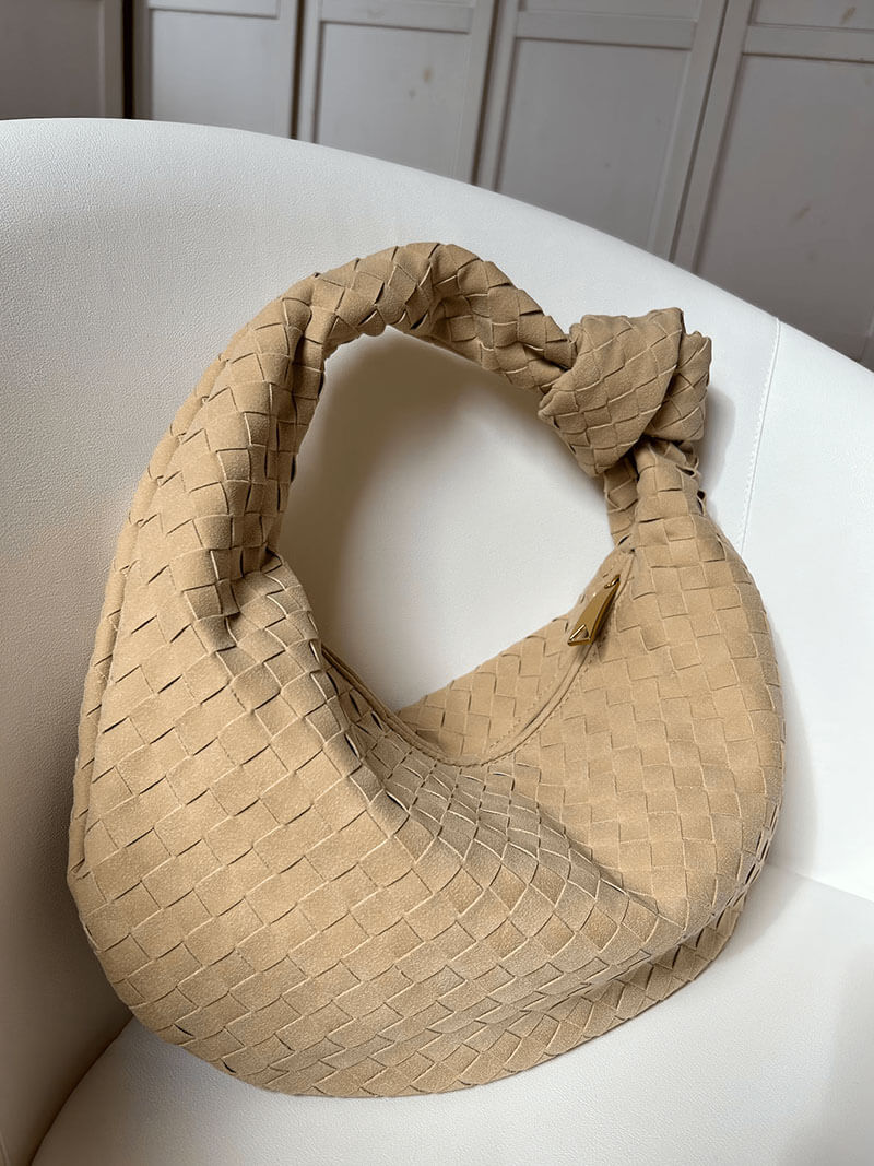 Bolso mujer | diseño trenzado con asa anudada curva