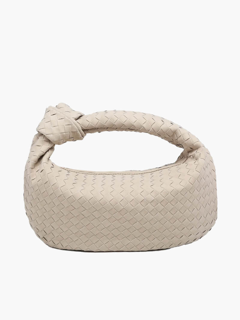 Bolso mujer | diseño trenzado con asa anudada curva