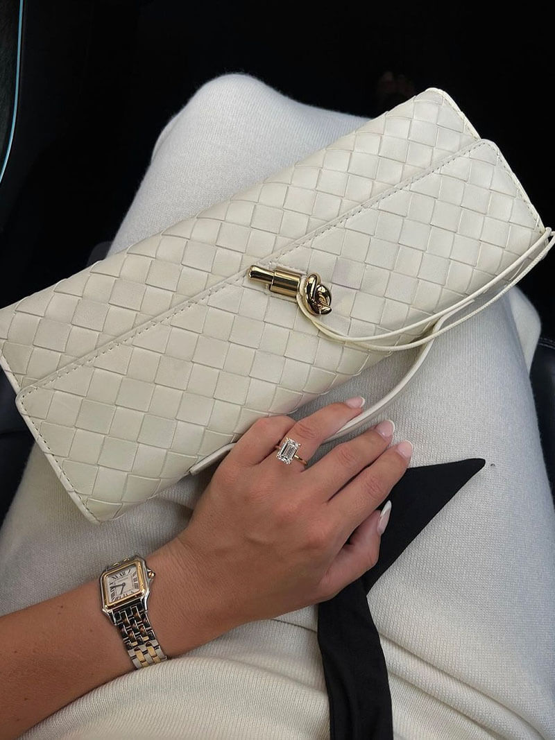 Bolso mujer | diseño trenzado con solapa y cierre frontal