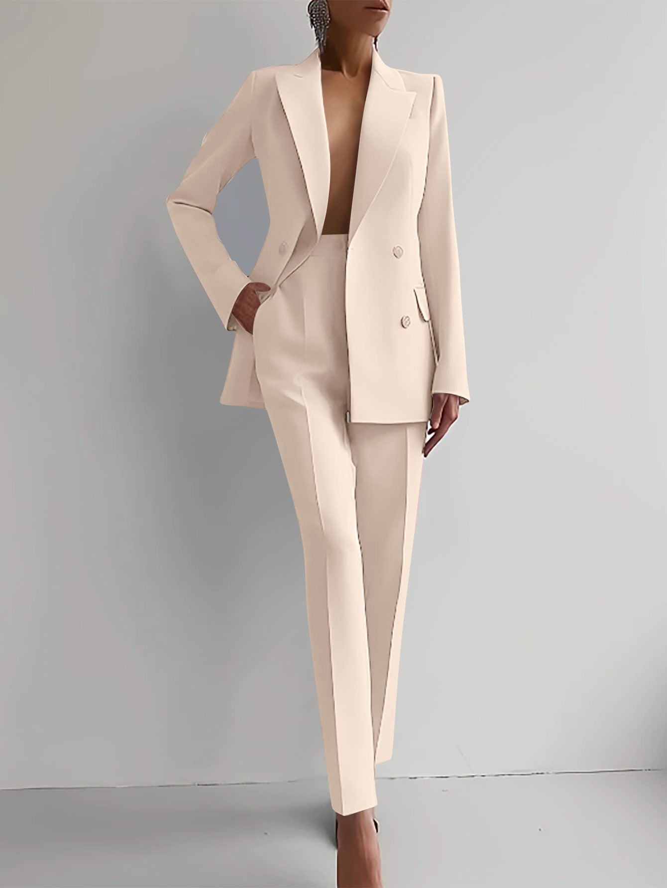 Conjunto mujer | blazer estructurado y pantalón recto