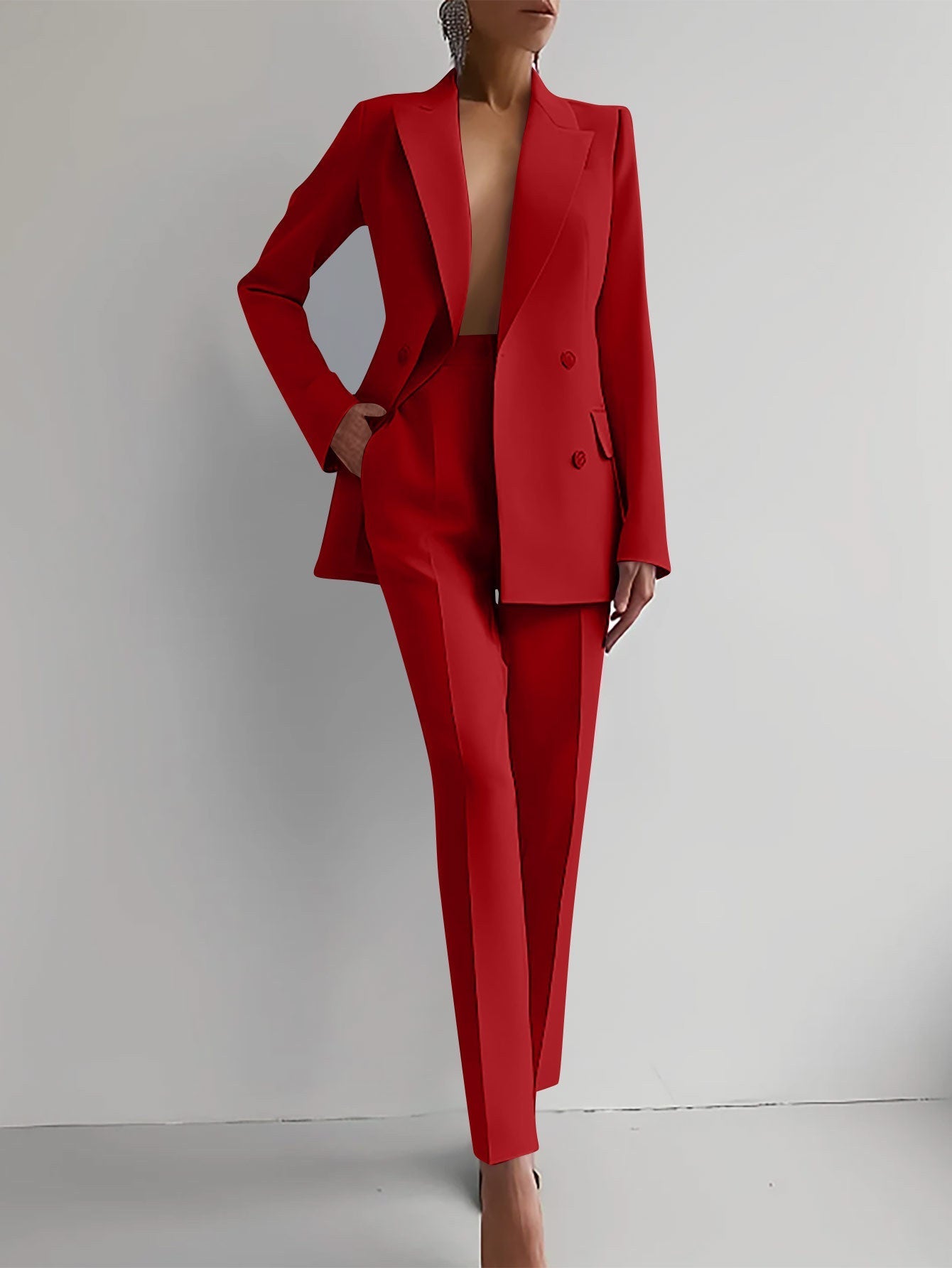 Conjunto mujer | blazer estructurado y pantalón recto