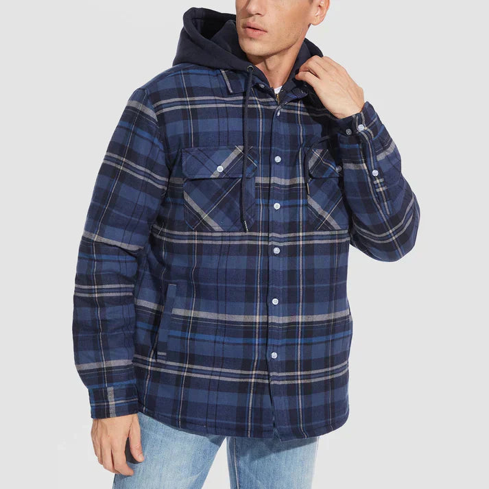 Chaqueta hombre | capucha con cierre frontal y bolsillos