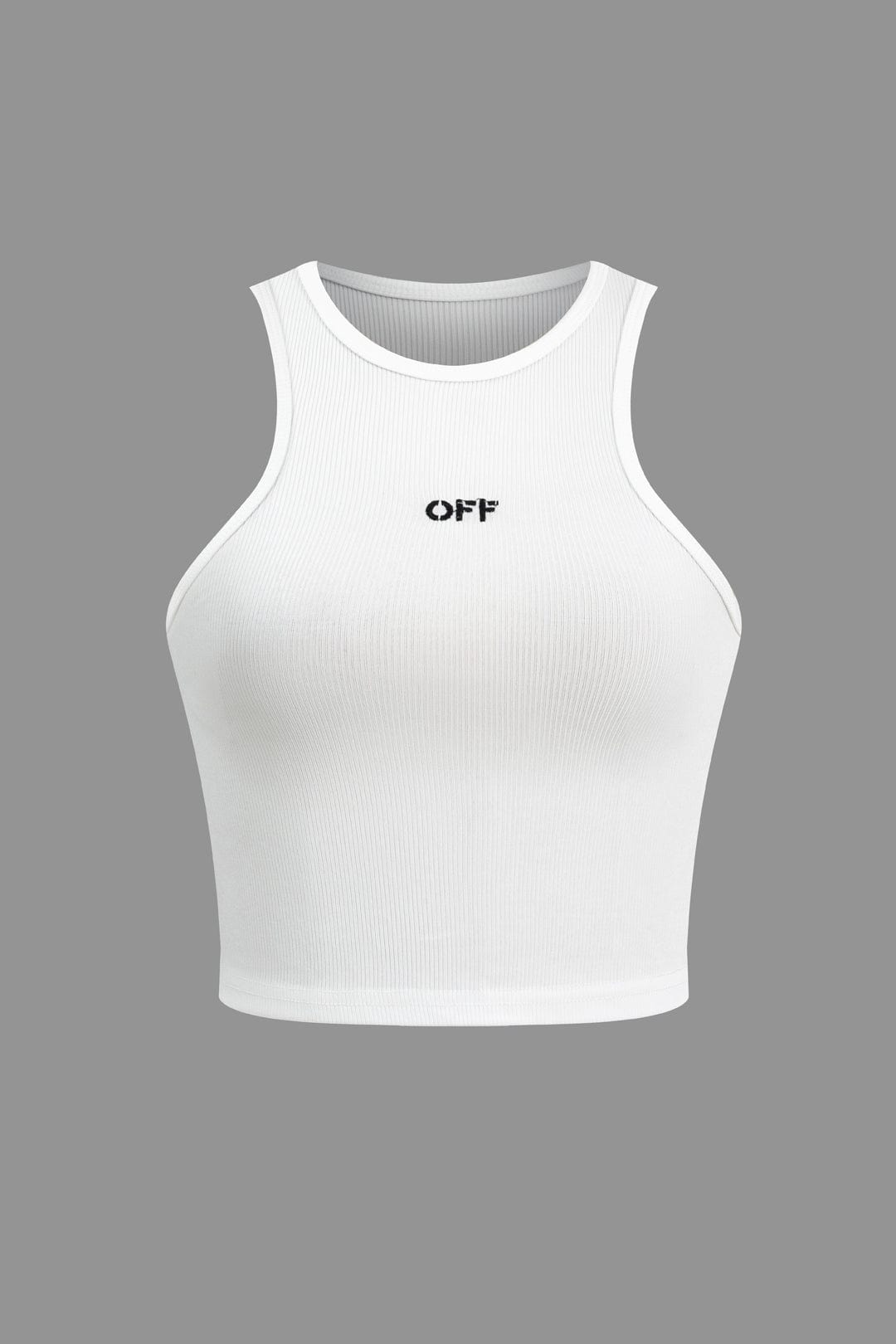 Prenda superior mujer | cuello alto sin mangas y corte corto