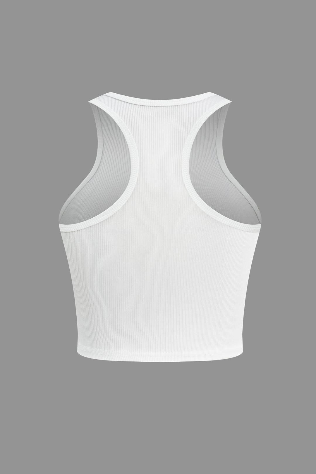 Prenda superior mujer | cuello alto sin mangas y corte corto