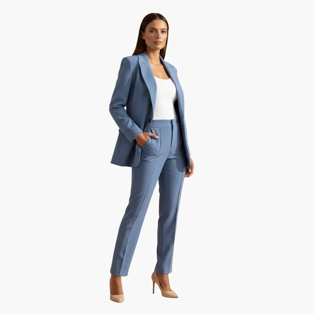 Conjunto mujer | blazer y pantalón con corte ajustado