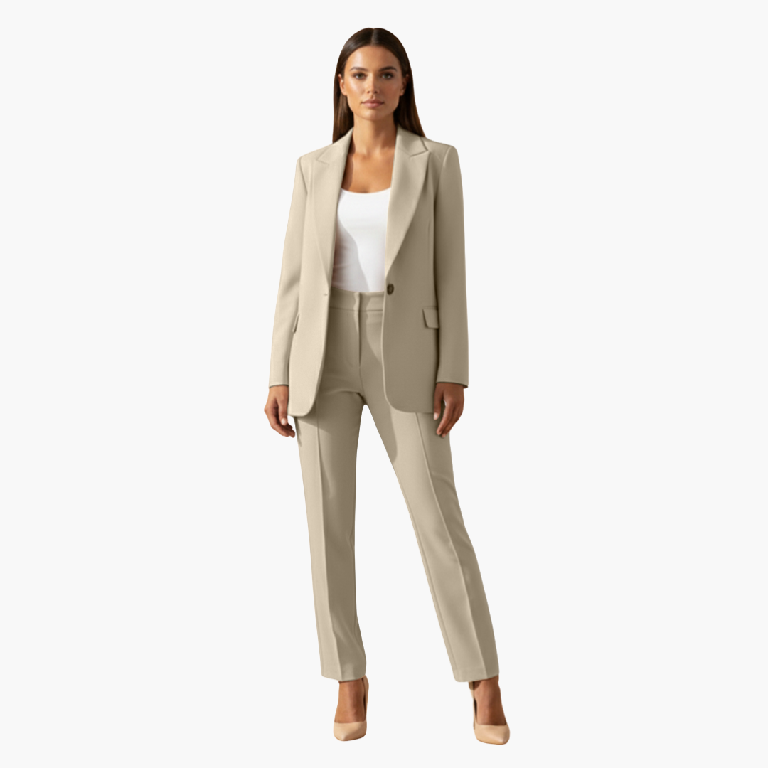 Conjunto mujer | blazer y pantalón con corte ajustado