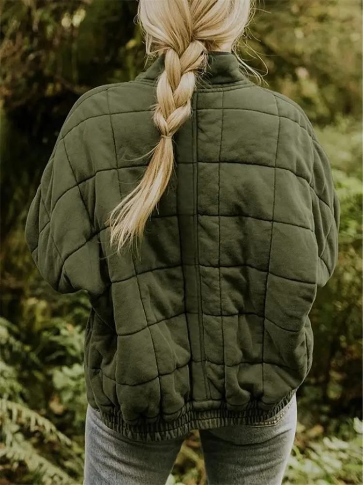Chaqueta mujer | acolchada con cremallera y bolsillos