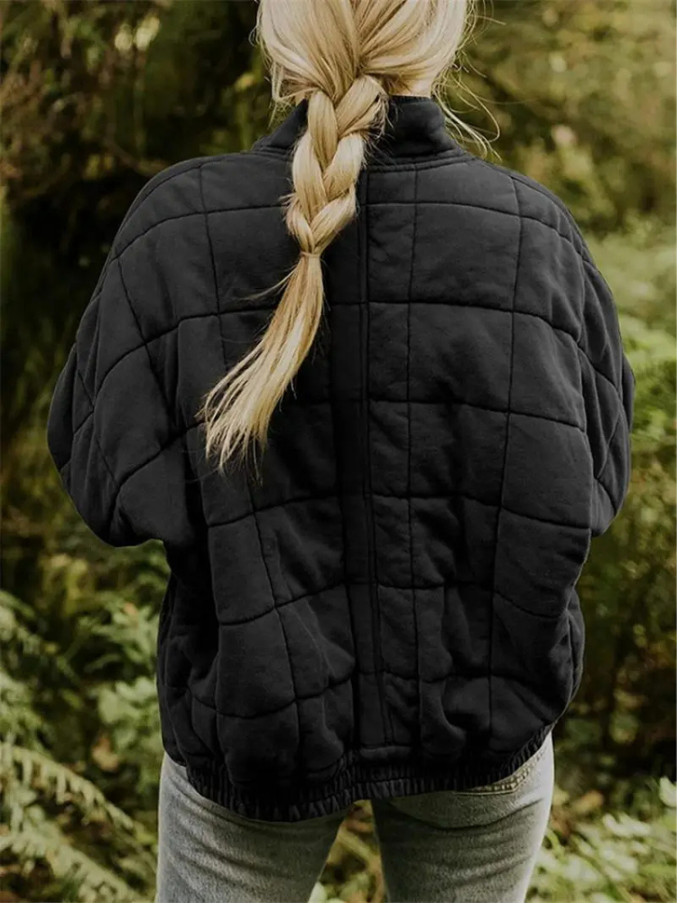 Chaqueta mujer | acolchada con cremallera y bolsillos