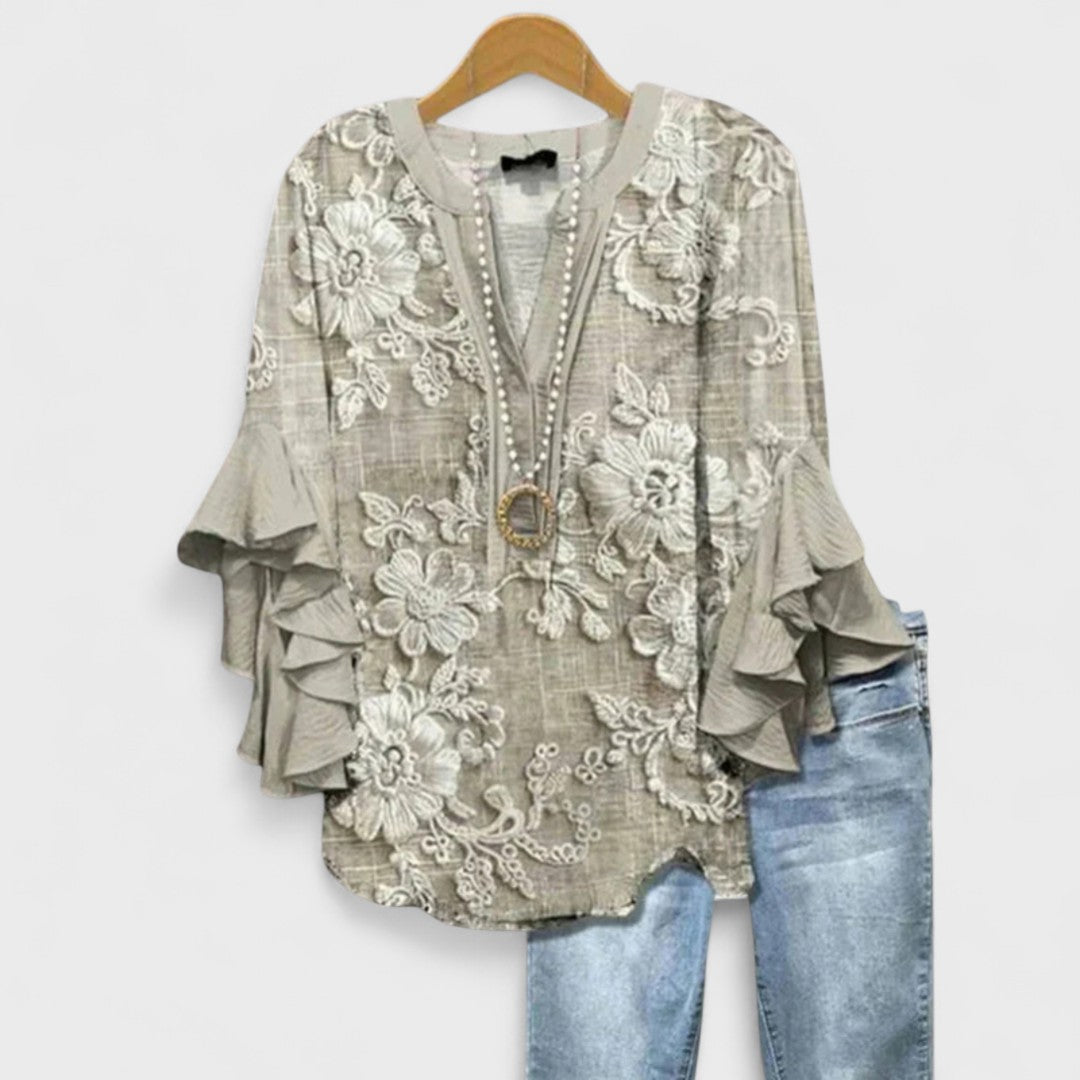 Blusa Mujer | Corte Ligero con Detalle Femenino Diario