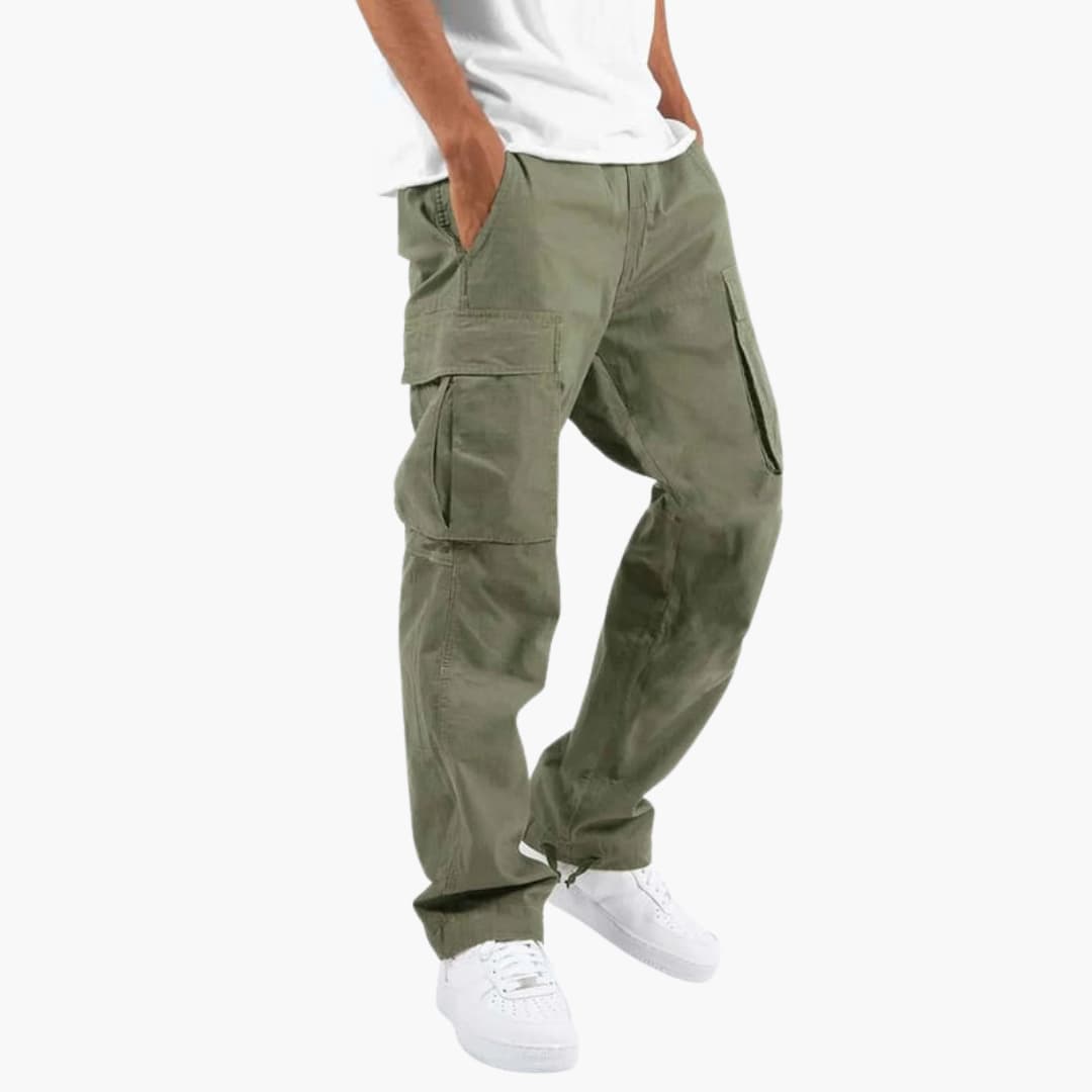 Pantalón hombre | diseño cargo con bolsillos laterales