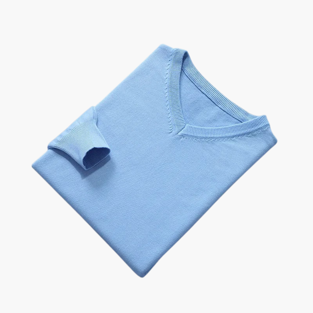 Jersey hombre | diseño cuello en V y manga larga