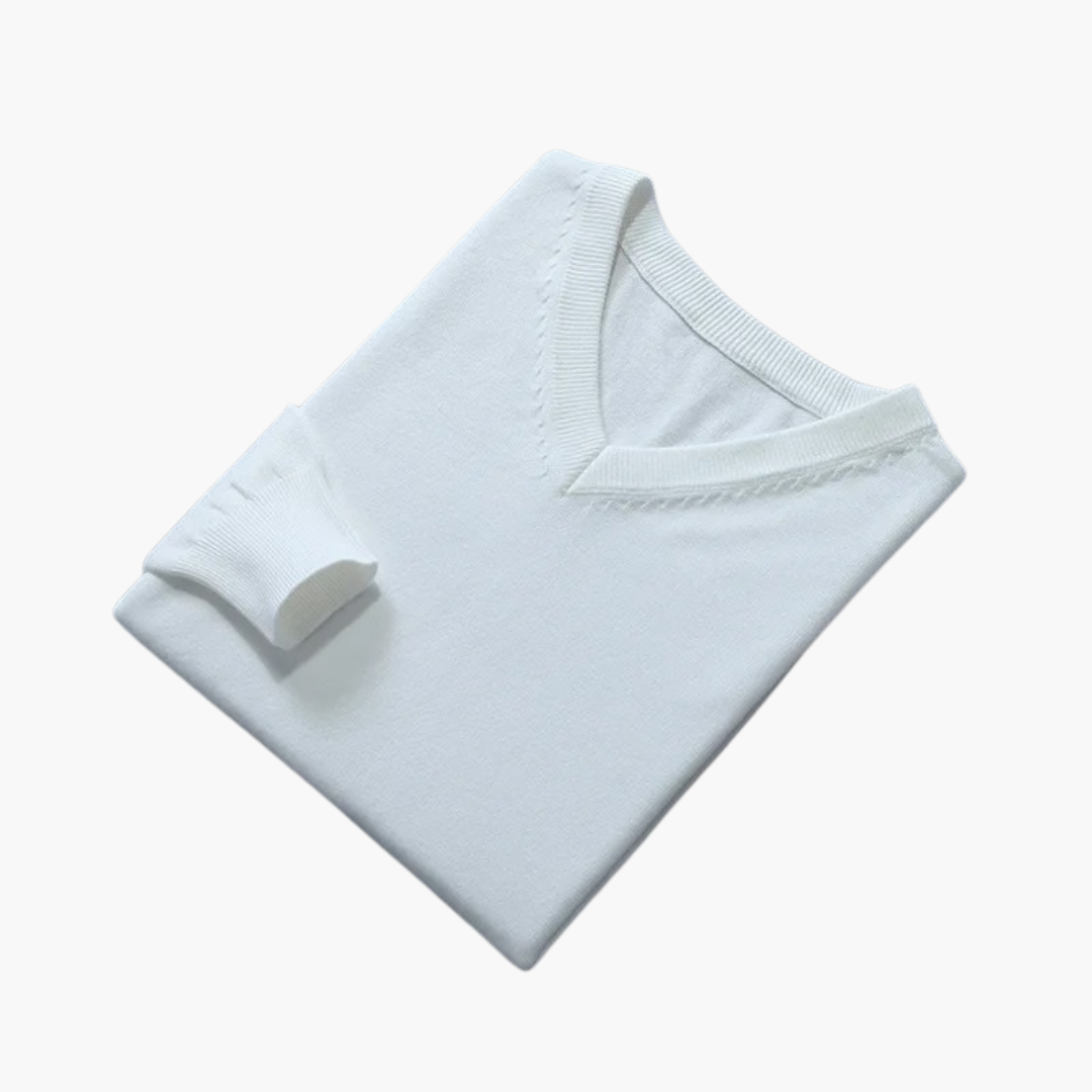 Jersey hombre | diseño cuello en V y manga larga