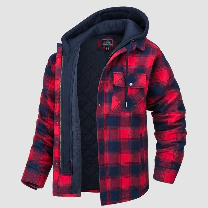 Chaqueta hombre | capucha con cierre frontal y bolsillos