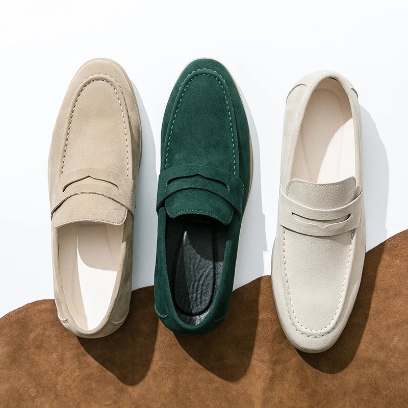 Zapatos hombre | mocasín sin cordones con banda superior