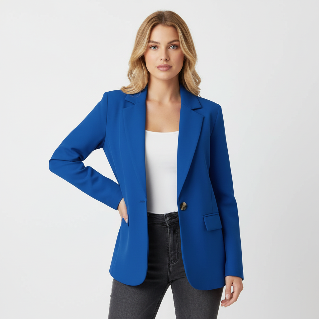 Blazer Mujer | Corte Entallado con Cierre de Botón Frontal