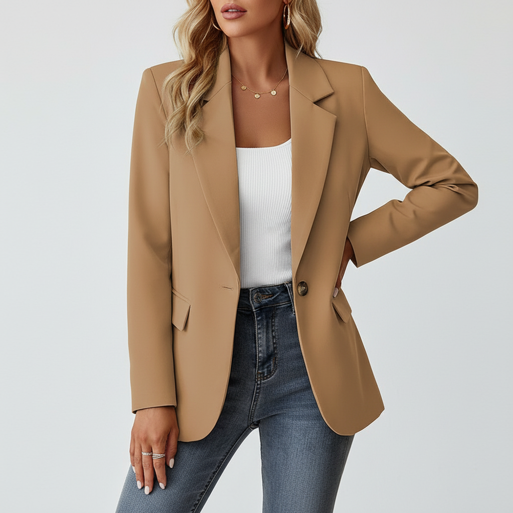 Blazer Mujer | Corte Entallado con Cierre de Botón Frontal