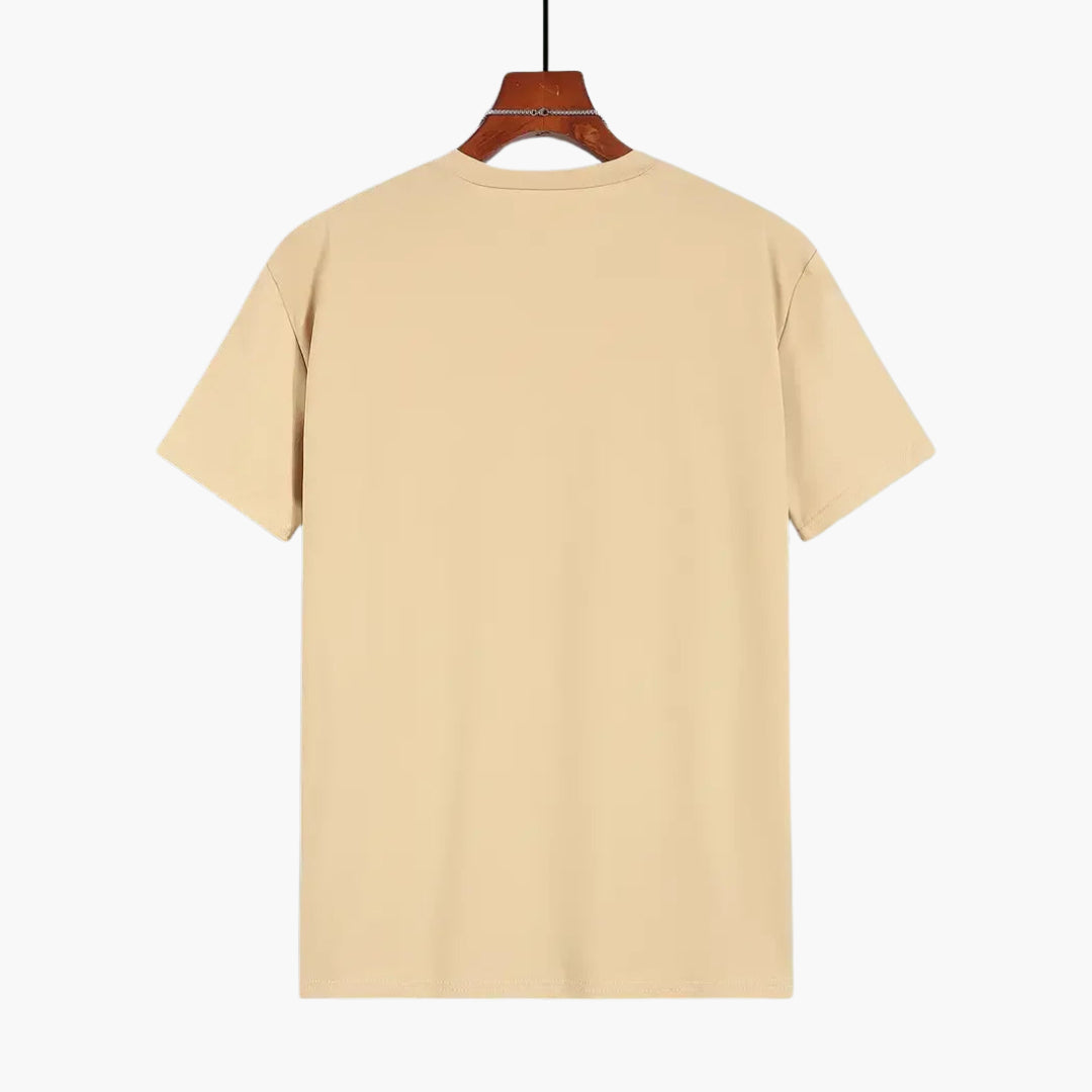 Camiseta hombre | cuello redondo con manga corta y corte recto