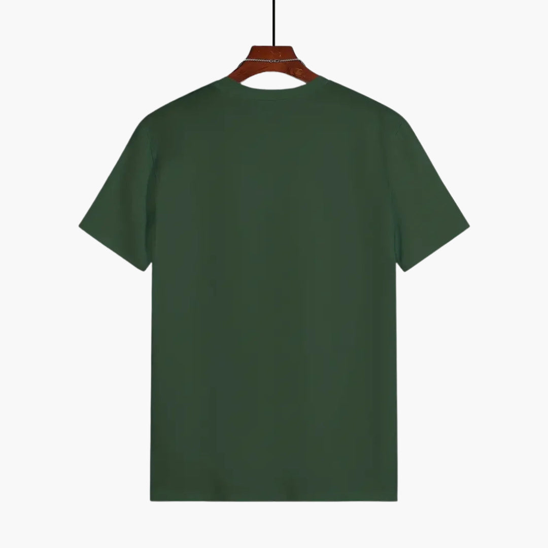 Camiseta hombre | cuello redondo con manga corta y corte recto