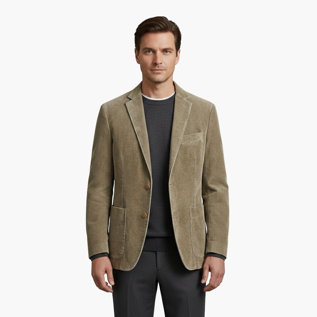 Blazer hombre | diseño con solapa clásica y cierre frontal