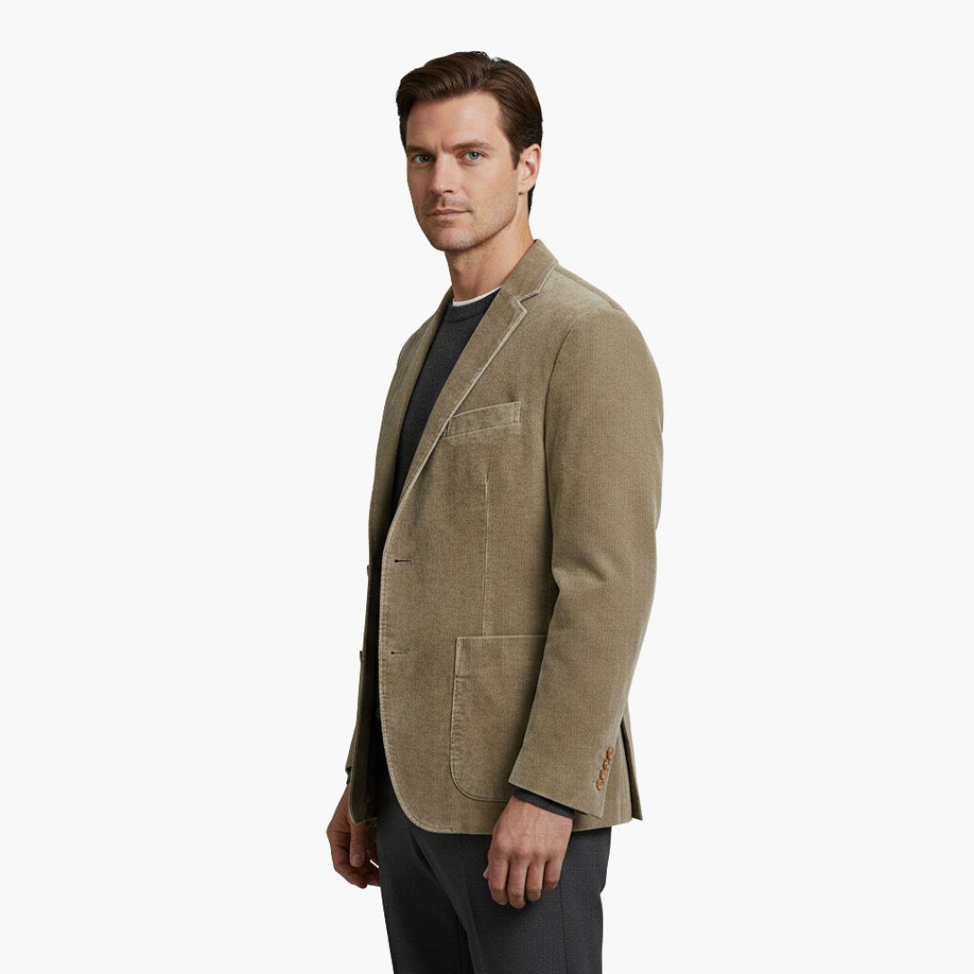 Blazer hombre | diseño con solapa clásica y cierre frontal
